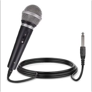 Wired Microphone - Handheld Microphone with Smart Noise Reduction, for Singing, Gaming, Video Conferencing, Wedding, Party, High Quality Audio.