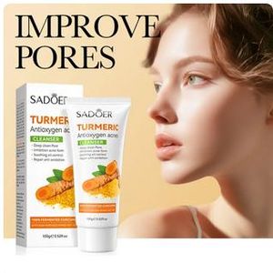 SADOER Whiten*ing And Anti-Acne Cleanser Rich Foam Deep Cleansing Reduce Fine Lines Lighten Acne Marks Brighten Skin Moisturizing Remove Blackheads And Remove Acne Suitable For Oily Skin And Acne-Prone 