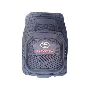 Toyota Embossed Universal Heavy-Duty All-Weather Rubber Car Floor Mats – 5-Piece Set
