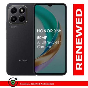 Honor Original Used Phone X6b 6.56 inch 4GB+128GB 5200mAh 50MP+2MP Rear and 5MP Front Camera Dual SIM Type-C Midnight Black