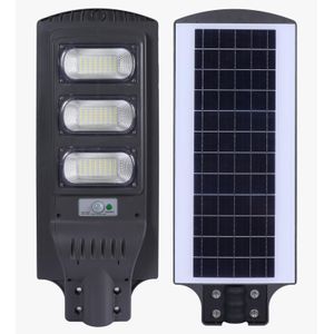 ESCLIGHTING Solar Street Lamp + Remote Control - LED Dimmable - 90W - Grey