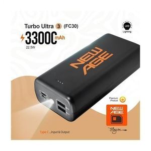 New Age 33000mAh POWER BANK FAST CHARGE TYPE C INPUT & OUTPUT