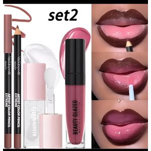Kiko Lip combo 1pcs liner + clear and nude gloss