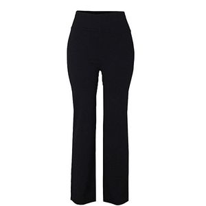 Buy BLACKBUCK Women Black Wide Leg HIGH Rise Formal Parallel Pants (XS,  BLACK4) at