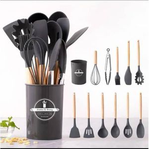 12 in 1 silicone kitchen spoons nonstick 