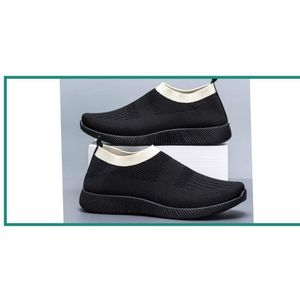 Unisex Platform Black/White Sneakers For All