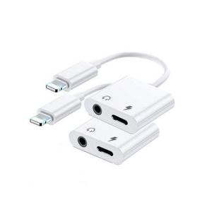 1 IPhone To 3.5mm Jack Audio Extension Cable Aux Cord And Charge Port