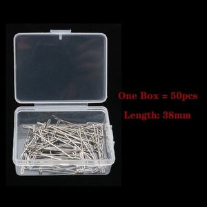 100pcs T-PINS (45mm) For Wig On Foam Head Style T Pin Needle Brazilian  Indian Mannequin