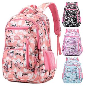 High Quality Large Capacity Cartoon Primary Students School Bag Gradient Children's Backpack for Girls Teens Kids Bag Water Proof 