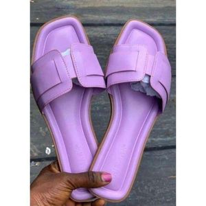 Ladies Unique Leather Slippers