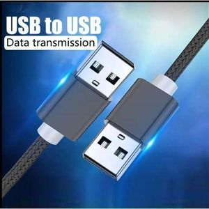 USB To USB Cable - Male To Male, Type A To Type A Data Cable. Transfer Compatible With Hard Disk ,Laptop ,DVD Player,TV,Monitor,Camera, Set Up Box, Writing Board.