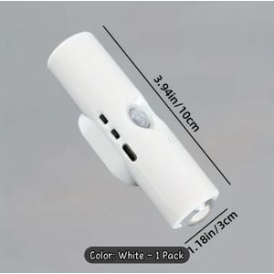 Rechargeable Motion Sensor LED Night Light RGB – Wireless USB Closet Light, Under Cabinet Wardrobe Lamp (Warm, Cool & Rainbow)