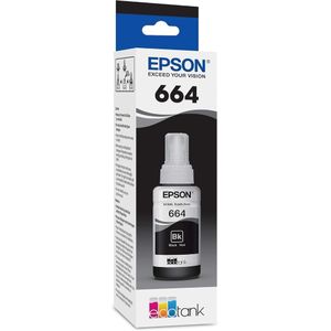 Epson Epson664 Genuine Black EcoTank Ink Refill Bottle T664120