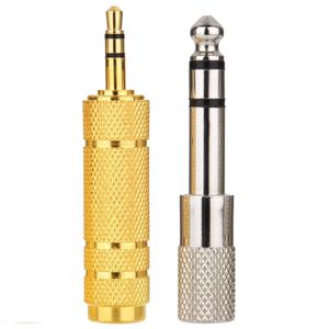 Headphone Adapter 6.35mm Male to 3.5mm Female and Audio Stereo Plug 3.5mm Male to 6.35mm Female 
