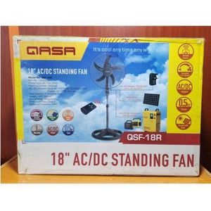 Qasa 18 Inches AC/DC Standing Fan+Remote(Non-Rechargeable) QSF-18R