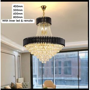 Doubles crystal Chandelier (black body)60cm