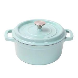 .24 CM Cast Iron Enamel Pot, Stew Pot Food Pot , Induction