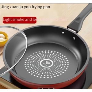 Cast Iron Skillet Nonstick Fry Pan, Induction Compatible, Lightweight Smokeless Frying Pan for Gas & Smooth Surface Stovetops, for Steak, Pancakes, Breakfast, Diamond Pattern Random