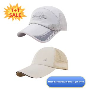 2 Pcs Baseball Caps For Men Mesh Men's Hip Hop Sun Hats Gift