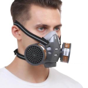 High Quality Upgraded Reusable Chemical Industrial Gas Face Respirator Mask Gases, Sprays Paint, Anti-formaldehyde And With Air Filter