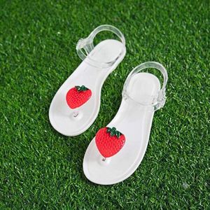 Women’s Hello Kitty Flat Jelly Sandals – Waterproof Casual Summer Beach & House SlippersWomen’s Strawberry Flat Jelly Sandals – Waterproof Beach & Outdoor Summer Slippers