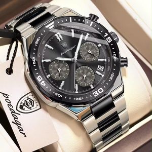 POEDAGAR Luxury Fashion Chain Wristwatch 