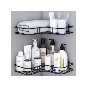 Genetic 2-Tier Corner Shower Shelf Rack (No Drill Bathroom Organizer