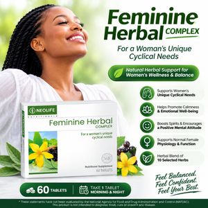 Healthy Ever After Feminine Herbal Complex - 60 Tablets (Single) Natural Herbal Support for Women's Wellness & Balance
