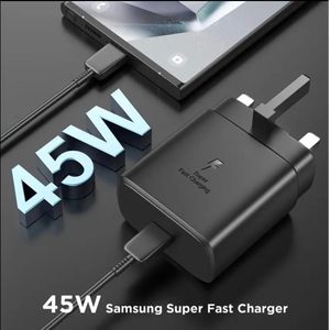 Samsung 45W Charger for Super Fast Charge 5.0, Type-C Charging Cable And Plug Charge for All Type-C Devices.
