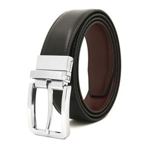 Black-Brown Double Sided Reversible Men Leather Belt