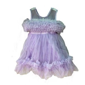 Girls Sleeveless party dress -Lilac