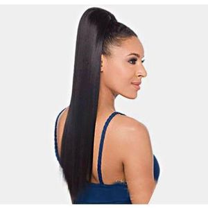 Straight Ponytail With Drawstring