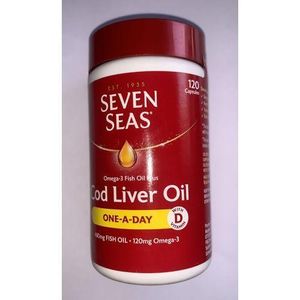 Seven Seas  Omega-3 fish oil plus cod liver oil by 120caps REG NO: P24639 PAW05534
