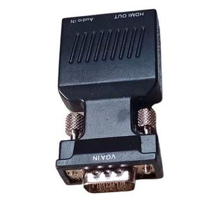 HD Male To VGA Female Adapter With 3.5mm Audio Port Support