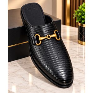 Mens Black Classic half shoe
