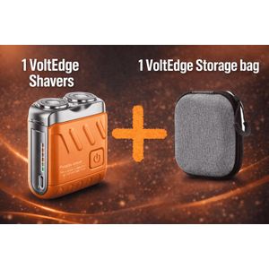 Electric Rechargeable Portable VoltEdge Shaver – Mini USB Cordless Beard Trimmer, Wet & Dry Waterproof Razor for Men and women