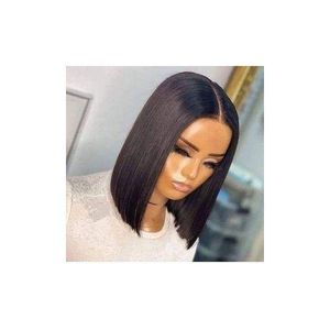 Synthetic wig Blunt Cut 2 bundles For Ladies