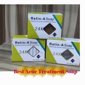 Retin A Original Anti Aging Gold Soap For Acne, Blemish, Skin Treatment, Skin Glow 3pcs