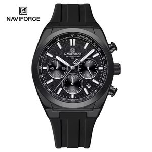 Naviforce Elegance Super & Sophisticated Analogue Chrogograph Designer Designer Black  Wristwatch