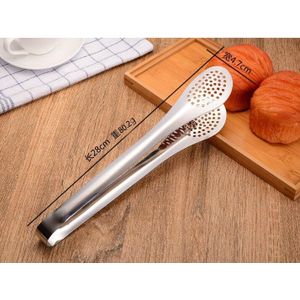 Kitchen tongs kitchen utensils BBQ Tweezer Food Clip kitchen Chief Tongs  Stainless Steel Portable for Picnic Barbecue Cooking