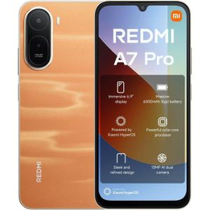 XIAOMI Redmi A7 Pro - 6.9" (128GB ROM / 4GB+4GB RAM) 4G Dual SIM - Fingerprint - 6000mAh - Orange