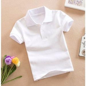 Kids Collar Neck Polo Tshirt White