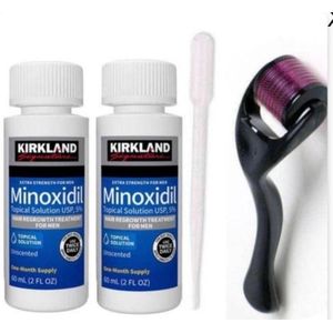 Kirkland Minoxidil Minoxidil X2 + (Derma Roller) for hair growth X1