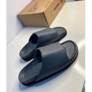 Men's Puffy Leather Slippers
