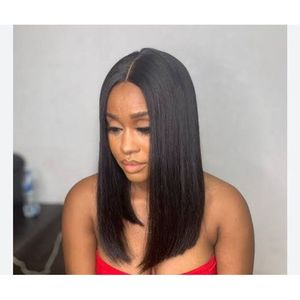 Luxury Bone Straight Blunt Wig With Closure