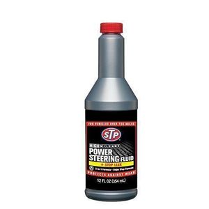 STP HIGH MILEAGE POWER STEERING FLUID + STOP LEAK