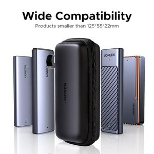 Ugreen M2 SSD Case Storage Bag EVA and PU Hard Drive Enclosure Carrying Pouch for Laptop Accessories