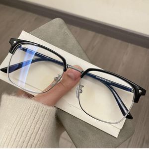 Blue Light Blocking Myopia Glasses for Men Women, Anti-Eye Fatigue Computer Glasses, Lightweight Square Frame Myopia Eyewear, UV Protection Prescriptive Glasses for Daily Office Gaming
