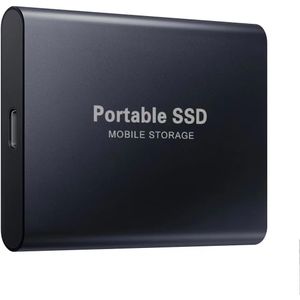 Portable 4TB SSD Mobile Storage (Black)