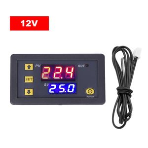 Black Digital Car Thermometer LCD Mini DC 12V Car Inside Outside Blue  Backlit 1.5M Vehicles Temperature Meter Cable Sensor - AliExpress